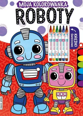 Produktbild von Kolorowanka dla dzieci Roboty z kredkami