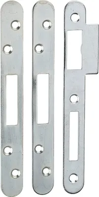 Image de Lot de 3 gâches plates 20mm à bouts ronds, pour pênes rectangulaires - THIRARD