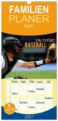 Produktbild von Familienplaner 2027 - Kultsport Baseball mit 5 Spalten (Wandkalender, 21 x 45 cm) CALVENDO