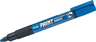 Produktbild von Lackmarker 2,0mm Rundspitze blau Packung mit 12 Stück
