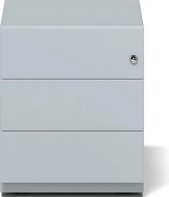 Produktbild von Rollcontainer Note grau H495 x B420 x T565mm 3 Universalschubladen