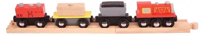 Zdjęcie produktu dla Bigjigs Rail Pociąg towarowy + tory