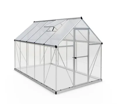 Produktbild von Palram - Canopia Aluminium Gewächshaus Hybrid 610 Silber 306x185x208 cm