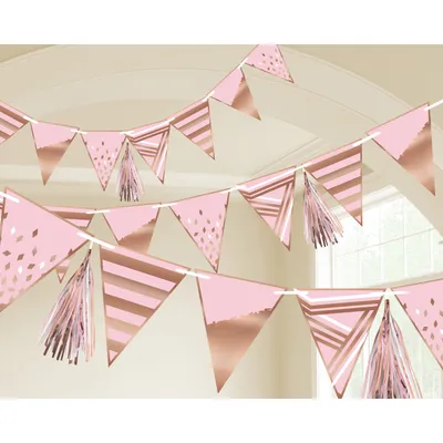 Immagine prodotto di Girlande Buon Compleanno rosegold 255cm