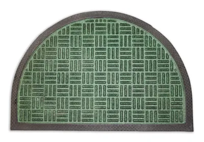 Zdjęcie produktu dla HOME ELEMENTS Mata gumowa + półkole PP, zielona, 40x60 cm