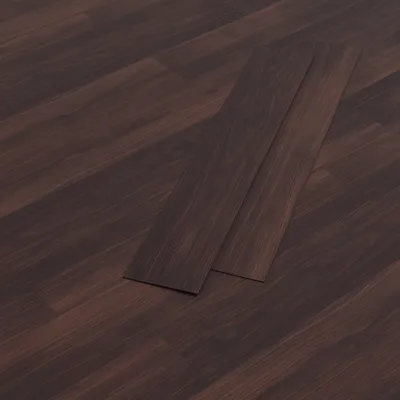 Produktbild von HAGO24 Klebevinylboden 2,23m² Rot Braun Nuss Bodenbelag Laminat Holzmusterung 2mm Dicke Wasserresistent PVC 16 Planken Feuchtraumgeeignet