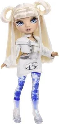 Image de Poupée Rainbow High Sparkle & Shine, Blanche, Poupée de 27cm, Jambes Pailletées