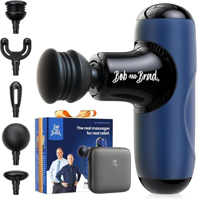 Produktbild von Mini Massagepistole für Rücken & Schulter, Tiefengewebe Massage Gun, leise Perkussions Massagegerät für Büro, Sport & Reise mit 5 Aufsätzen, USB-C