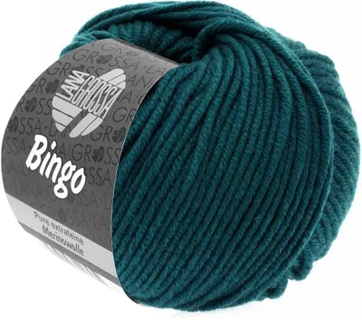 Produktbild von Lana Grossa BINGO 50 g extrafeine Wolle 80 m, Farbe:197 - Dunkelpetrol