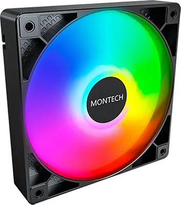 Produktbild von Montech GF120 PWM, Lüftermodul, 12 cm, 720 RPM, 1760 RPM, Schwarz