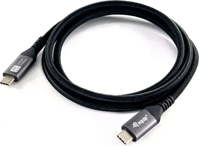 Produktbild von Equip USB 4 Gen 3 C-auf-C-Kabel, M/M, 0.5m, PD3.1 240W, 8K/60Hz, 40Gbps, Schwarz, 0,5 m, USB C, USB C, USB4 Gen 3x2, 40 Gbit/s, Schwarz