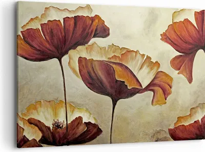 Produktbild von Bild auf Leinwand - Leinwandbild - Mohn Blume Wiese - 120x80cm - Wand Bild - Wanddeko - Wandbilder - Leinwanddruck - Bilder - Kunstdruck - Wanddekoration - Leinwand bilder - Wandkunst - AA120x80-3760