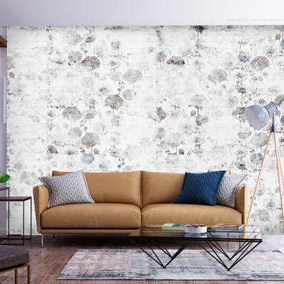 Produktbild von Vlies Fototapete Betonoptik 400x280 cm Tapeten Wandtapete XXL Blumen Natur Botanik a-A-10163-a-a
