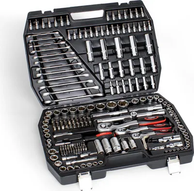 Produktbild von Mephisto Ratschenkoffer Premium XXL 216-teilig mit Chrom, Vanadium Werkzeug