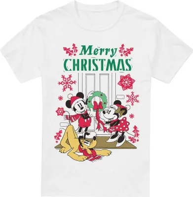 Obrázok produktu pre Disney - Tričko pre mužov - Vianočný dizajn TV4795 (XXL) (Biela)