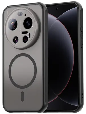 Produktbild von Magnet-Case für Xiaomi 17 Ultra Hülle Magsafe Schutzhülle Stoßfest TPU-Rahmen starker Magnetring, Schwarz