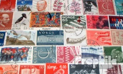 Produktbild von Briefmarken Norwegen 100 verschiedene