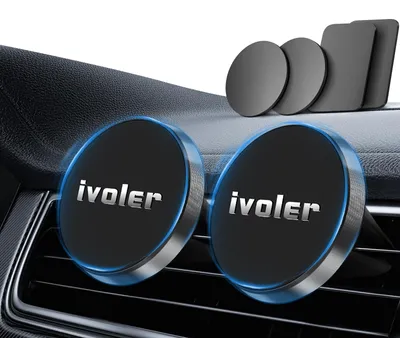 Produktbild von ivoler Handyhalterung Auto Universal Magnet Lüftung Halterung Autohalterung – Schwarz