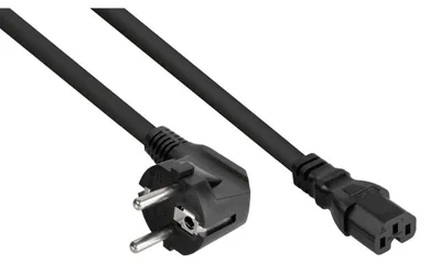 Obrázok produktu pre Kabelmeister SK0150-S030, 3 m, Zástrčka typu E + F, IEC C15, H05RN-F3G, 250 V, 10 A