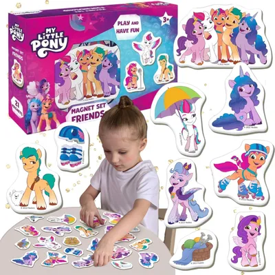 Zdjęcie produktu dla Zestaw Magnesów My Little Pony Kucyki Kolorowe Kompaktowe Układanka Me5031-22