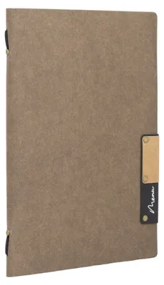 Produktbild von Securit Menü Speisekarte| Menümappe A5 Nature - Brown