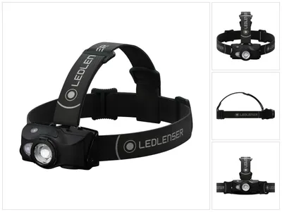 Zdjęcie produktu dla Latarka czołowa Ledlenser MH8 LED 600 lm IPX4 czarna ( 502156 ) + 1x akumulator + 1x kabel do ładowania