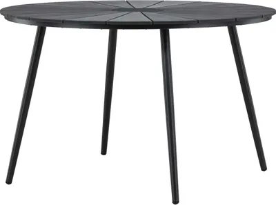 Produktbild von FURNLUX Esstisch Für Den Aussenbereich San Vito Schwarz 120cm / Hauptfarbe: Schwarz / Abmessungen: 120 x 120 x 74 cm