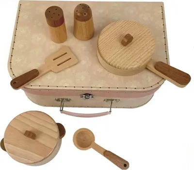 Produktbild von Egmont Toys Holzkochset im Koffer