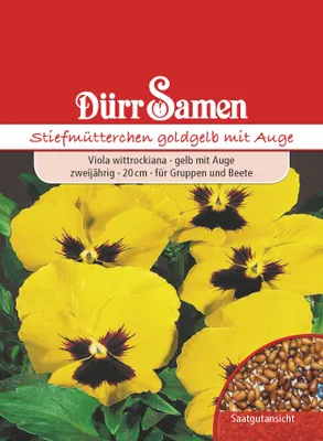 Artikelbild 1 von 'Stiefmütterchen goldgelb mit Auge' aus der Kategorie Veilchensamen