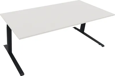 Produktbild von Sitz-/Stehtisch Kufe Doppels. Quad. B2000xT900xH645-1275 an/Weiß