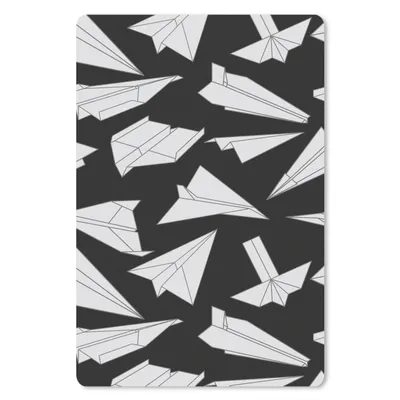 Produktbild von MuchoWow® Mauspad Mousepad Design - Papier - Flugzeuge 18x27 cm - Mousepads - Maus Mat - Pad - Mausunterlage