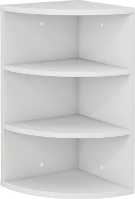 Produktbild von Vicco rohová polica Fabienne, 30 x 60 cm 3 priehradky, biela/biela