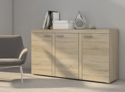 Produktbild von Kommode Sideboard RUMBA / RODOS 3D eiche sonoma