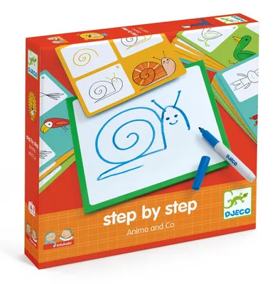Image de Jeu Eduludo Dessine étape par étape les petits animaux, Djeco