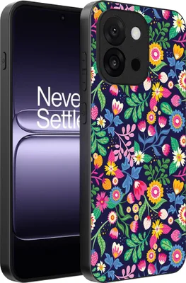 Image de Smartphonica Coque de téléphone pour OnePlus 13T avec impression de fleurs - Coque arrière en TPU avec impression de fleurs