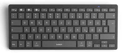 Produktbild von ultradünne Bluetooth-Tastatur 3 Bluetooth Kanäle ergonomisch Grau