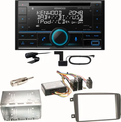 Produktbild von Kenwood DPX-7300DAB Bluetooth Einbauset für Mercedes C-Klasse W203 CLK W208 W209