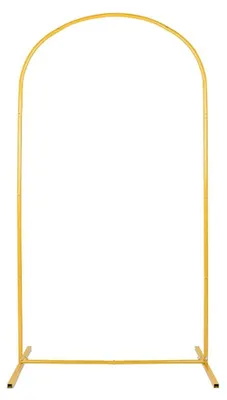Produktbild von Runder Mondbogen für Ballons - Metallständer - 1,2 x 2,2 m - Gold - Für Hochzeit, Geburtstag und Babyparty
