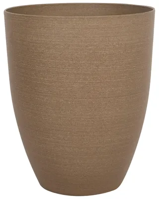 Produktbild von BELIANI Blumentopf Braun Steingemisch Kunstharz und Glasfaser Rund 43 x 43 x 52 cm Modern Garten Terrasse Balkon Ausstattung Accessoires