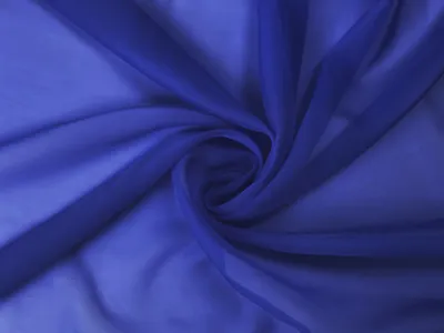 Produktbild von Voile Stoff Meterware 150 cm Breite Gardinenstoff, Blau