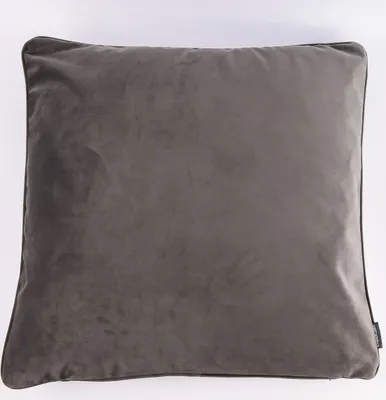 Produktbild von Samtkissen mit Kederumrandung grau 50x50cm