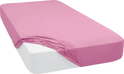 Produktbild von Spannbettlaken Jersey Spannbetttuch 100% Baumwolle Bettlaken Spannbettuch Laken 28 Farben, Größe:70 x 140 cm, Farbe:Altrosa