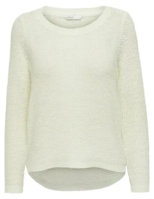Zdjęcie produktu dla ONLY 15113356, Pulower, Dorosły, Damski, Biały, XL, Okrągły dekolt
