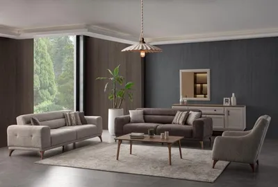 Zdjęcie produktu dla Zestaw sofa i fotel - zrównoważone połączenie stylu i komfortu