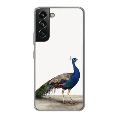 Produktbild von MuchoWow® Handyhülle Schutzhülle Hülle für Samsung Galaxy S22 Pfau - Federn - Vogel - Kinder - Jungen - Mädchen Silikon Softcase Handy Hülle - Mobiltelefonhülle