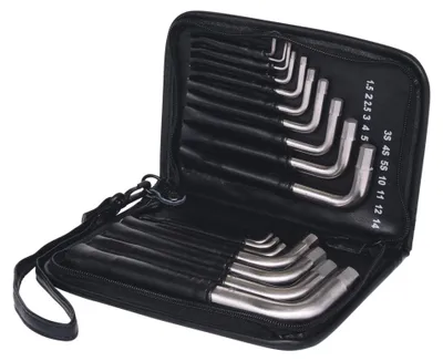 Image de KS Tools TITANplus Jeu de clés mâles coudées pour vis à six pans creux, 17 pièces