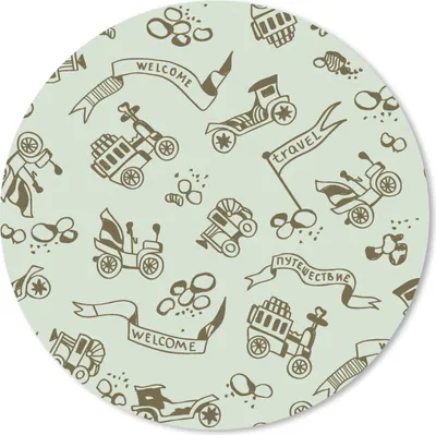 Produktbild von MuchoWow® Mauspad Mousepad Jahrgang - Auto - Oldtimer - Junge - Muster 20x20 cm - Mousepads - Maus Mat - Pad - Mausunterlage - Schreibtischmatte