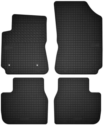 Image de Tapis de sol caoutchouc noir pour Citroen C4 Cactus 2014-2018 4 pièces