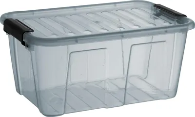 Produktbild von plast team Aufbewahrungsbox HOME BOX 8,0 Liter grau-transparent
