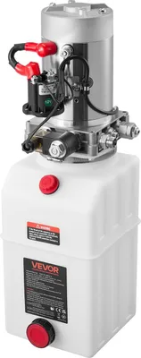 Obrázok produktu pre 7 l hydraulická jednotka, jednočinné čerpadlo pre sklápač, maximálny uvoľňovací tlak 22 MPa a prietok 3,4 l/min, 12 V DC hydraulické čerpadlo s kovovou nádržou pre zdvíhanie sklápačov
